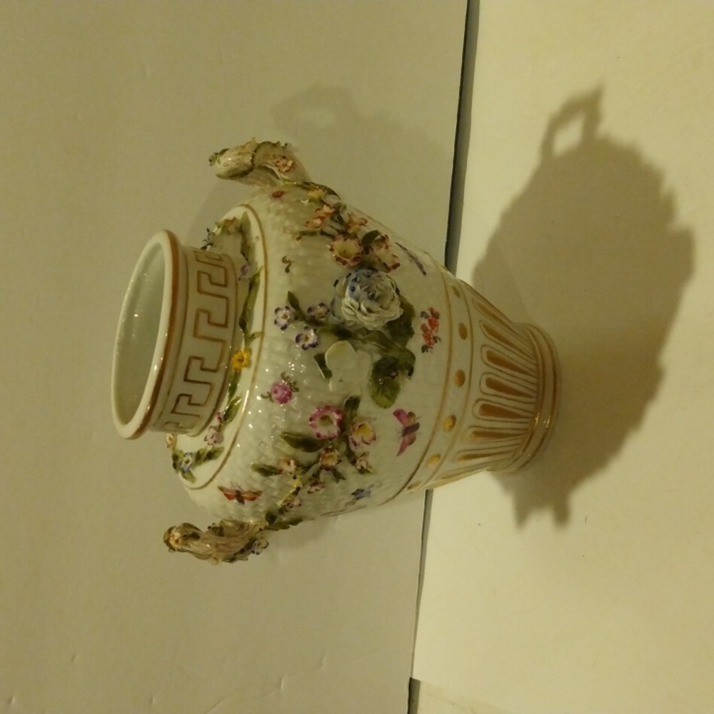 Vintage Dresden Ceramic Vase